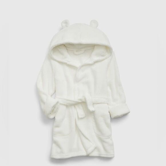 GAP baby Soft White Toddler bathrobe size 2T EUC - Picture 1 of 4